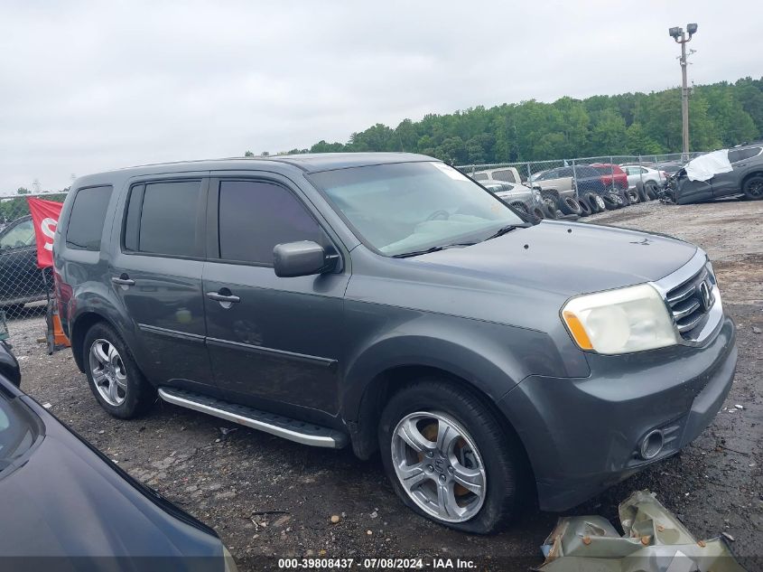 2012 Honda Pilot Ex-L VIN: 5FNYF3H66CB015345 Lot: 39808437