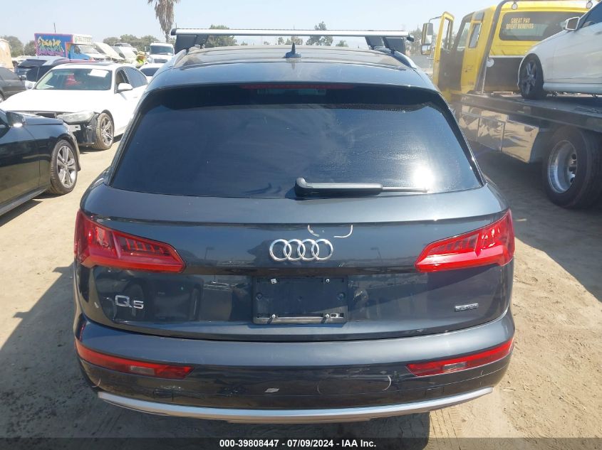 2019 Audi Q5 45 Premium VIN: WA1ANAFY5K2019542 Lot: 39808447