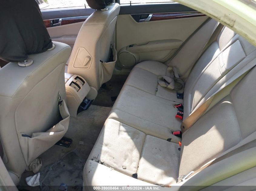 2011 Mercedes-Benz C 300 300 VIN: WDDGF5EB3BR176484 Lot: 39808464