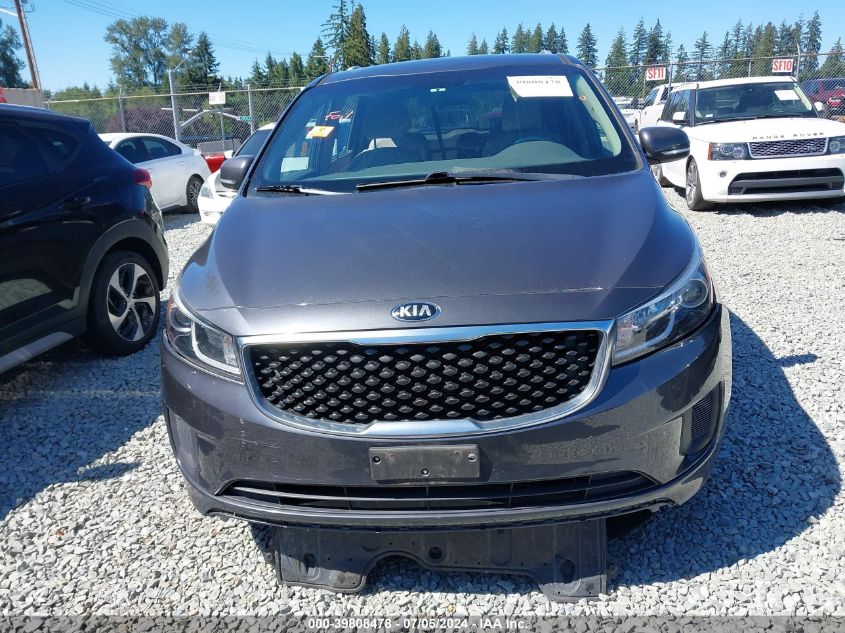 2016 Kia Sedona Lx VIN: KNDMB5C16G6088704 Lot: 39808478