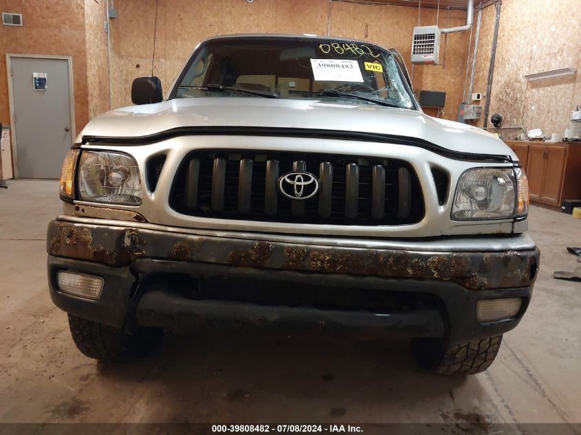 2001 Toyota Tacoma Double Cab VIN: 5TEHN72N91Z752156 Lot: 39808482