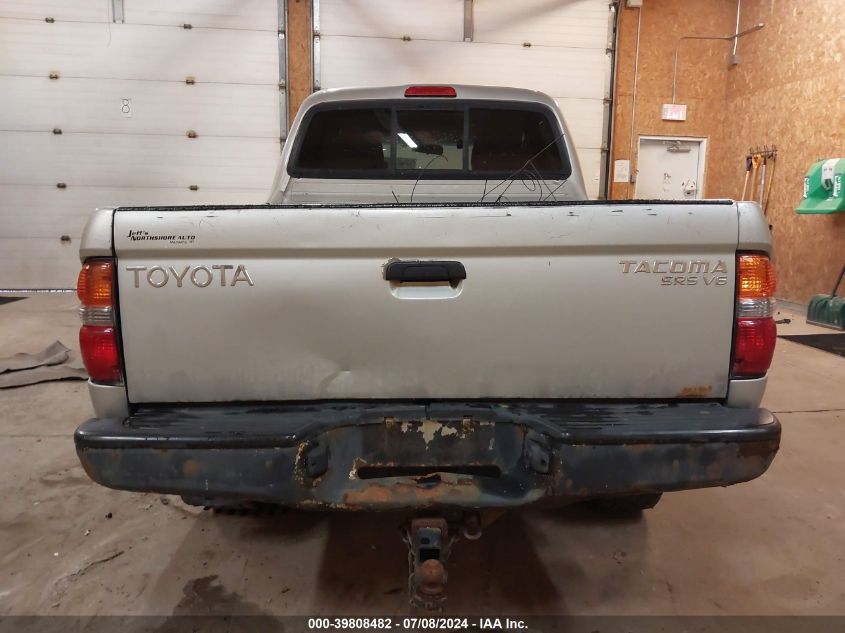 2001 Toyota Tacoma Double Cab VIN: 5TEHN72N91Z752156 Lot: 39808482