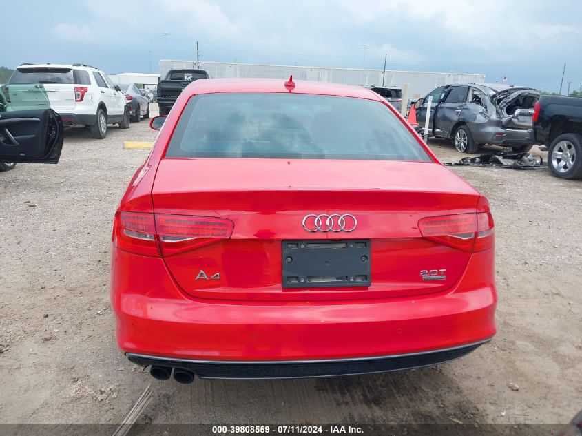 2015 Audi A4 2.0T Premium VIN: WAUFFAFL9FN028498 Lot: 39808559