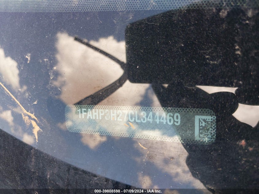 2012 Ford Focus Sel VIN: 1FAHP3H27CL344469 Lot: 39808598