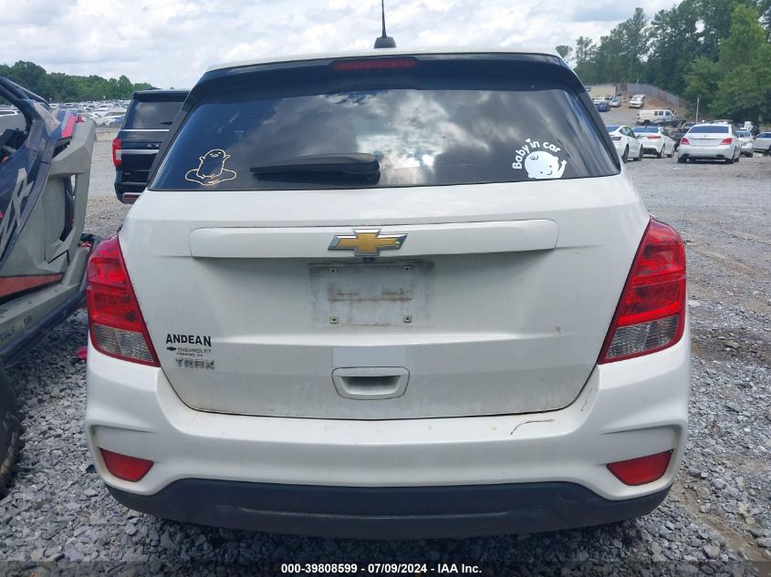 2020 Chevrolet Trax Ls VIN: KL7CJKSB3LB327213 Lot: 39808599