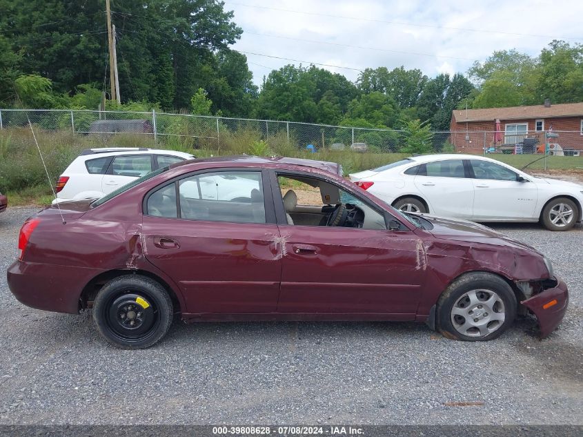 2001 Hyundai Elantra Gls/Gt VIN: KMHDN45D71U182601 Lot: 39808628