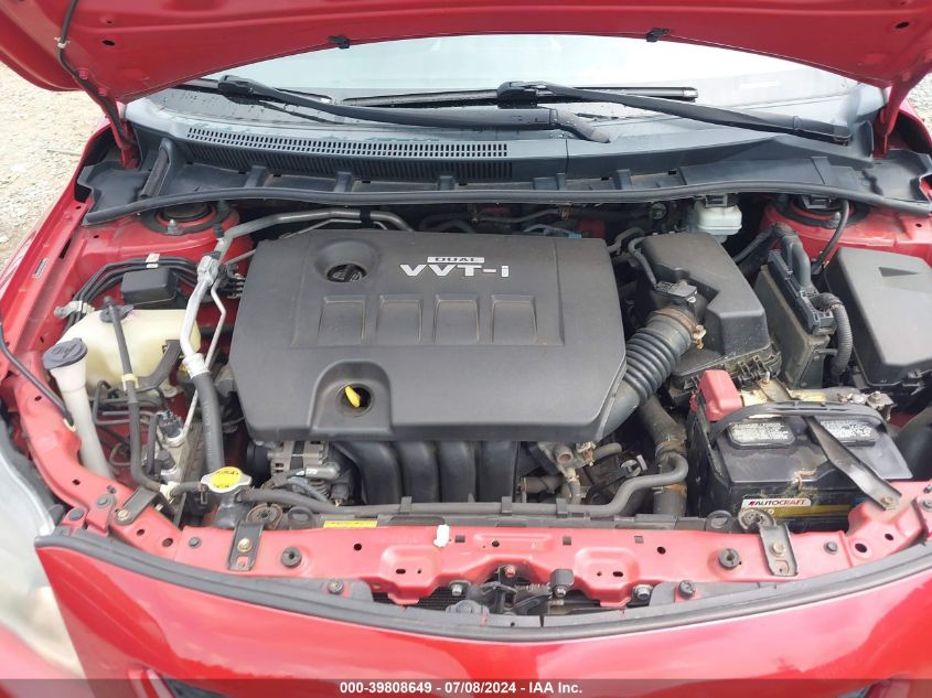 2010 Toyota Corolla S/Le/Xle VIN: 2T1BU4EE0AC458184 Lot: 39808649