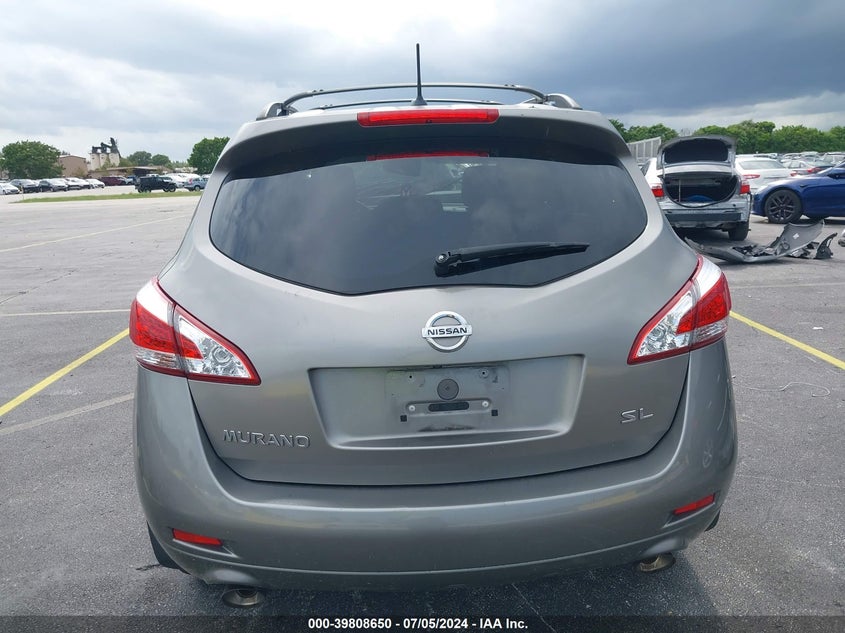 2012 Nissan Murano Sl VIN: JN8AZ1MU2CW117341 Lot: 39808650