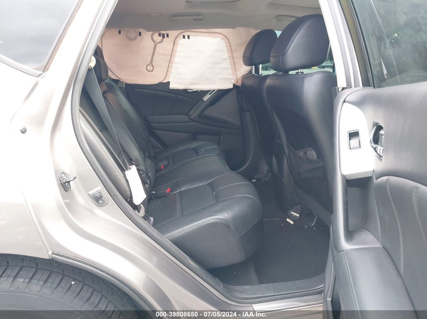 2012 Nissan Murano Sl VIN: JN8AZ1MU2CW117341 Lot: 39808650