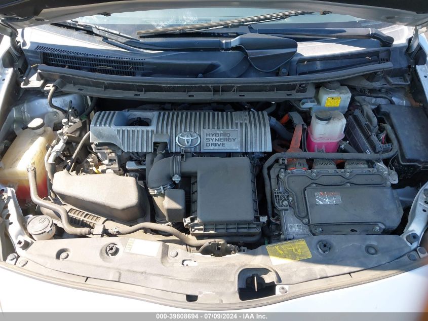 2014 Toyota Prius Two VIN: JTDKN3DU3E1766332 Lot: 39808694