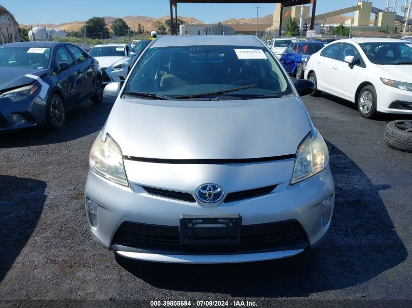 2014 Toyota Prius Two VIN: JTDKN3DU3E1766332 Lot: 39808694