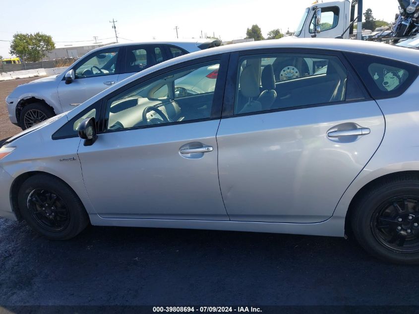 2014 Toyota Prius Two VIN: JTDKN3DU3E1766332 Lot: 39808694