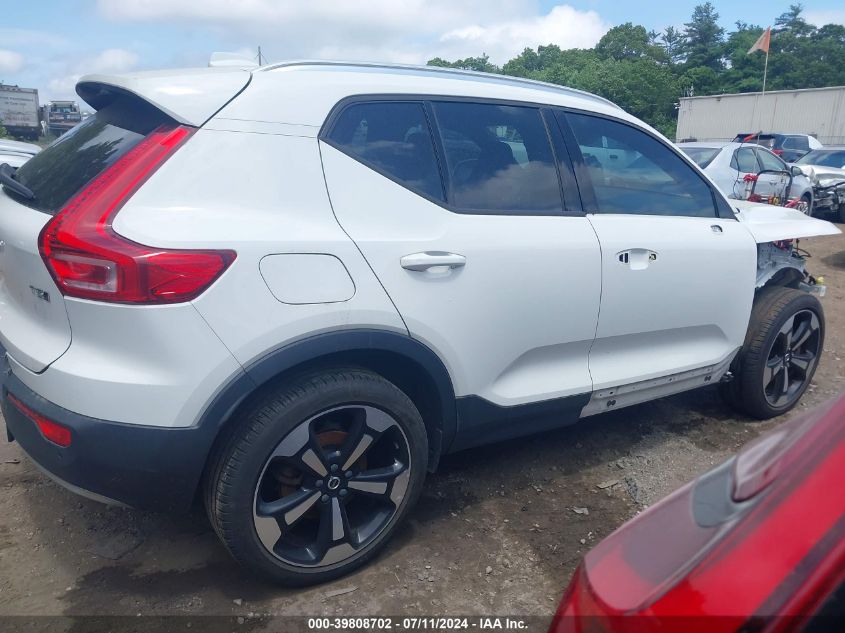 2020 Volvo Xc40 T5 Momentum VIN: YV4162UK4L2180597 Lot: 39808702