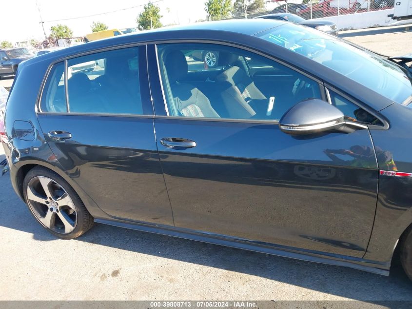 2015 Volkswagen Golf Gti 2.0T S 4-Door VIN: 3VW4T7AU2FM005738 Lot: 39808713