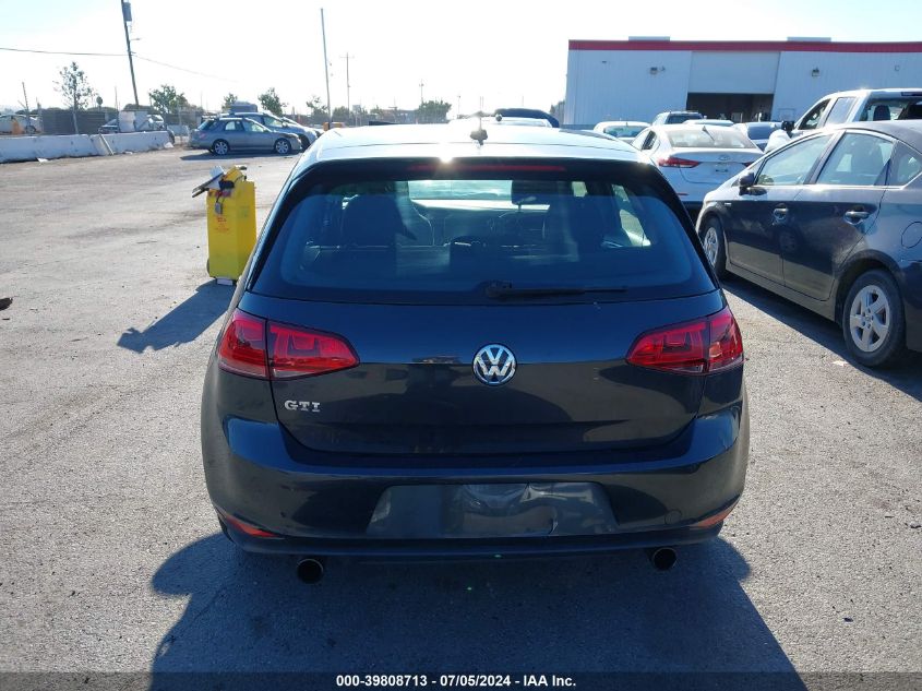 2015 Volkswagen Golf Gti 2.0T S 4-Door VIN: 3VW4T7AU2FM005738 Lot: 39808713