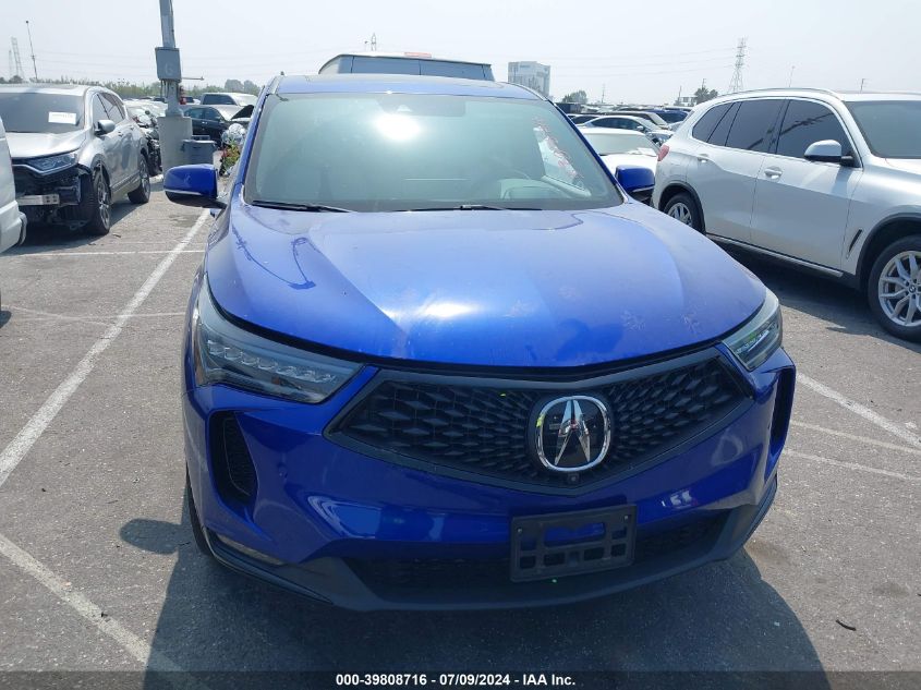 2022 Acura Rdx A-Spec Advance Package/Pmc Edition VIN: 5J8TC2H89NL000094 Lot: 39808716