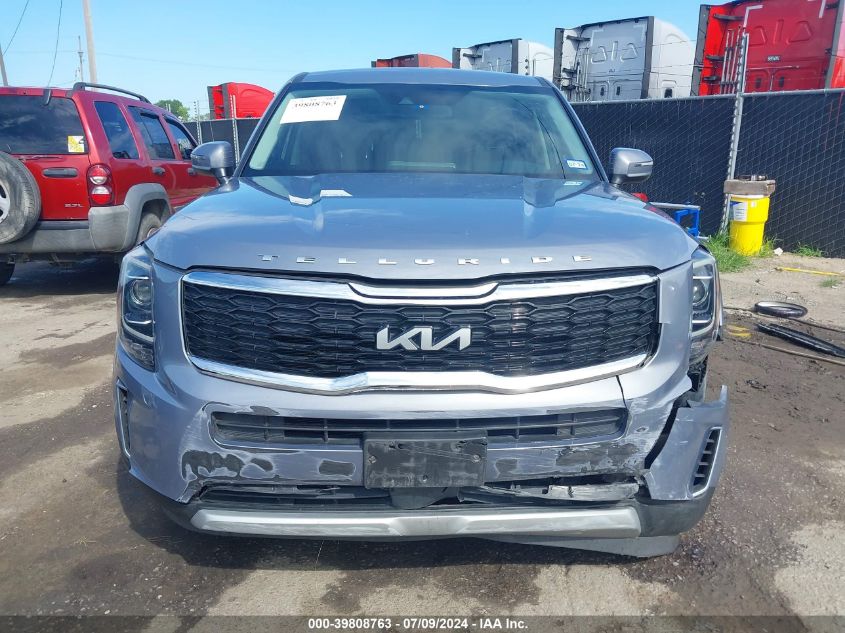 2022 Kia Telluride Lx VIN: 5XYP24HC7NG199094 Lot: 39808763