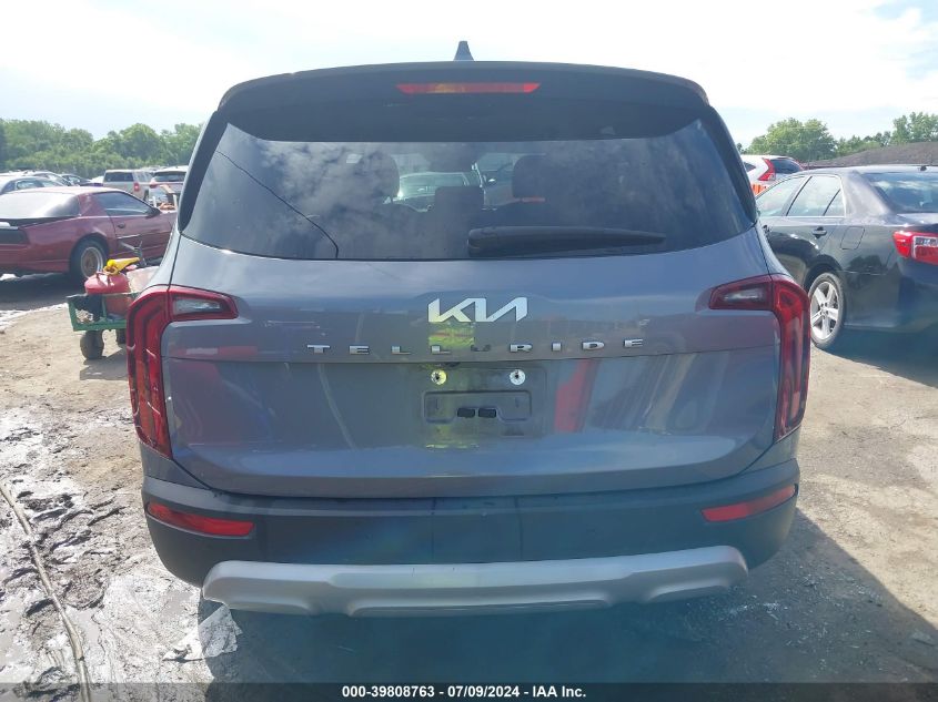 2022 Kia Telluride Lx VIN: 5XYP24HC7NG199094 Lot: 39808763