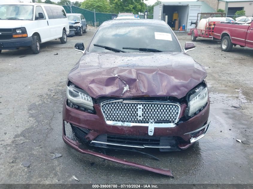 2017 Lincoln Mkz Reserve VIN: 3LN6L5FC4HR654572 Lot: 39808780