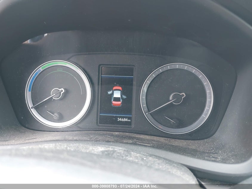 2019 Hyundai Sonata Hybrid Se VIN: KMHE24L39KA090593 Lot: 39808793