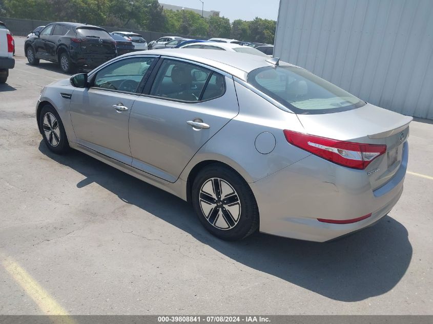 2012 Kia Optima Hybrid VIN: KNAGM4ADXC5032969 Lot: 39808841