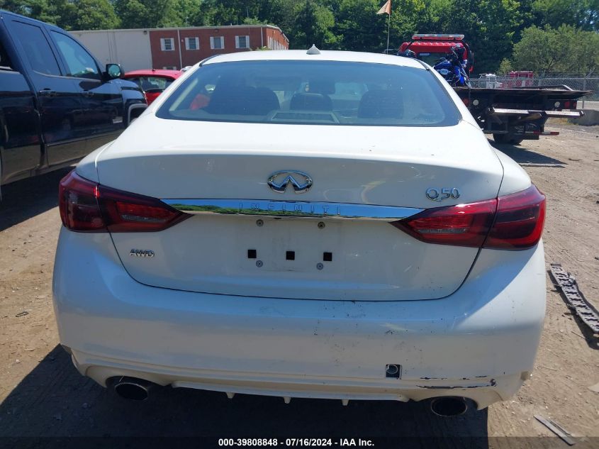 2018 Infiniti Q50 3.0T Luxe VIN: JN1EV7AR0JM445087 Lot: 39808848