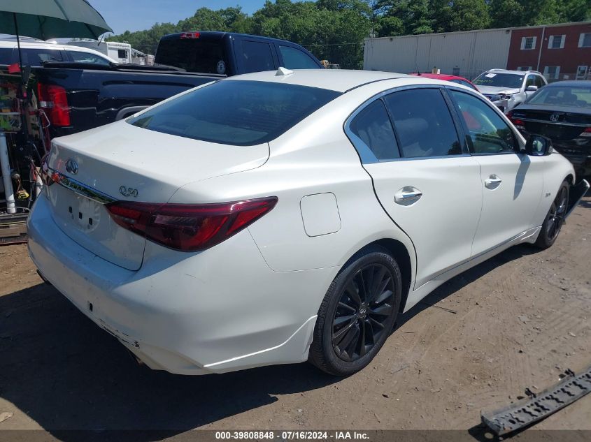 2018 Infiniti Q50 3.0T Luxe VIN: JN1EV7AR0JM445087 Lot: 39808848