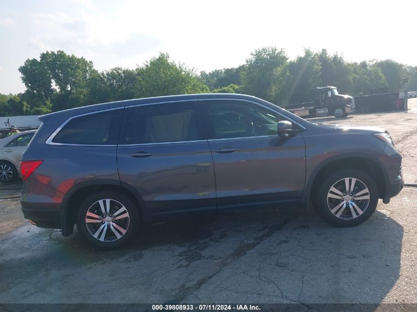 2017 Honda Pilot Ex VIN: 5FNYF6H33HB066574 Lot: 39808933