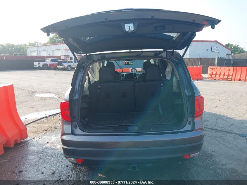 2017 Honda Pilot Ex VIN: 5FNYF6H33HB066574 Lot: 39808933