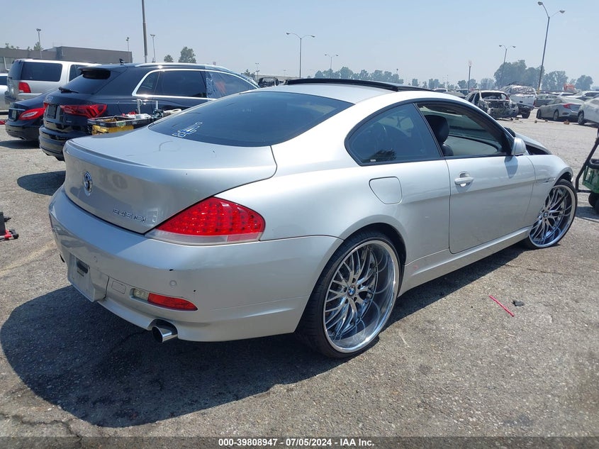 2005 BMW 6 Series 645Ci VIN: WBAEH73495B193697 Lot: 39808947