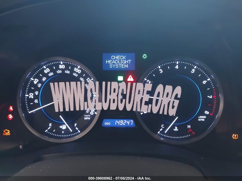 2012 Lexus Is 250 VIN: JTHCF5C22C5053553 Lot: 39808962