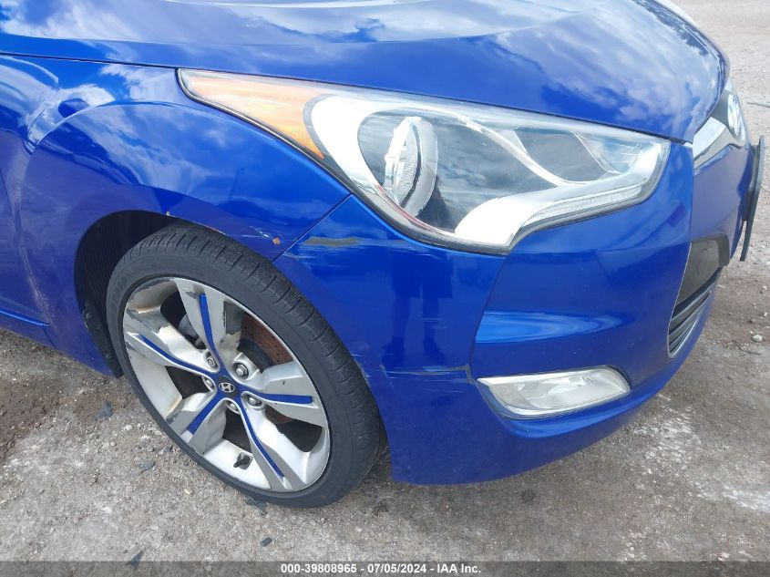 2012 Hyundai Veloster VIN: KMHTC6AD7CU025317 Lot: 39808965