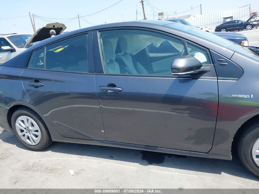 2016 Toyota Prius VIN: JTDKBRFU0G3511976 Lot: 39809001