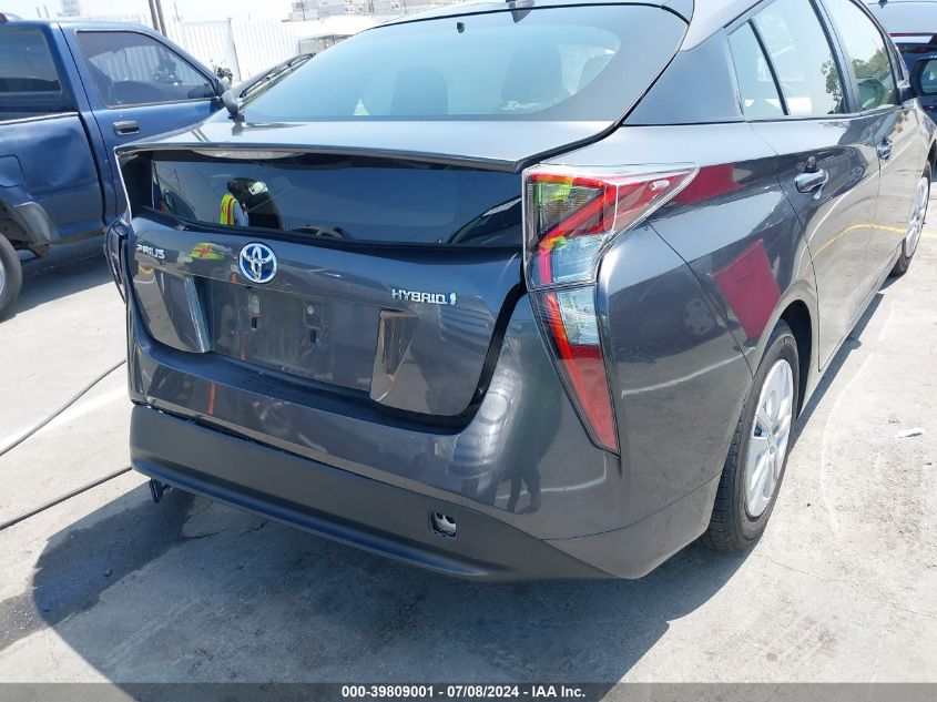 2016 Toyota Prius VIN: JTDKBRFU0G3511976 Lot: 39809001