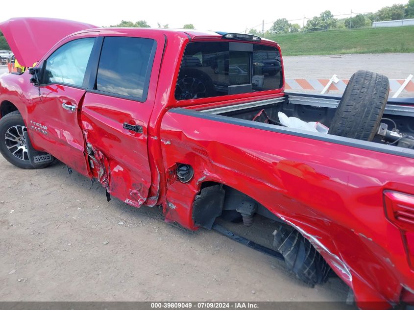 2021 Nissan Titan Sv 4X4 VIN: 1N6AA1EDXMN525415 Lot: 39809049