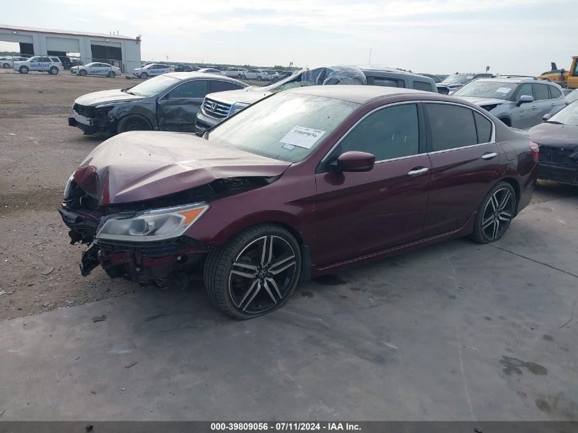 1HGCR2F5XHA175073 2017 HONDA ACCORD - Image 2