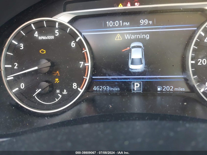 2022 Nissan Altima Sv VIN: 1N4BL4DW9NN345159 Lot: 39809067