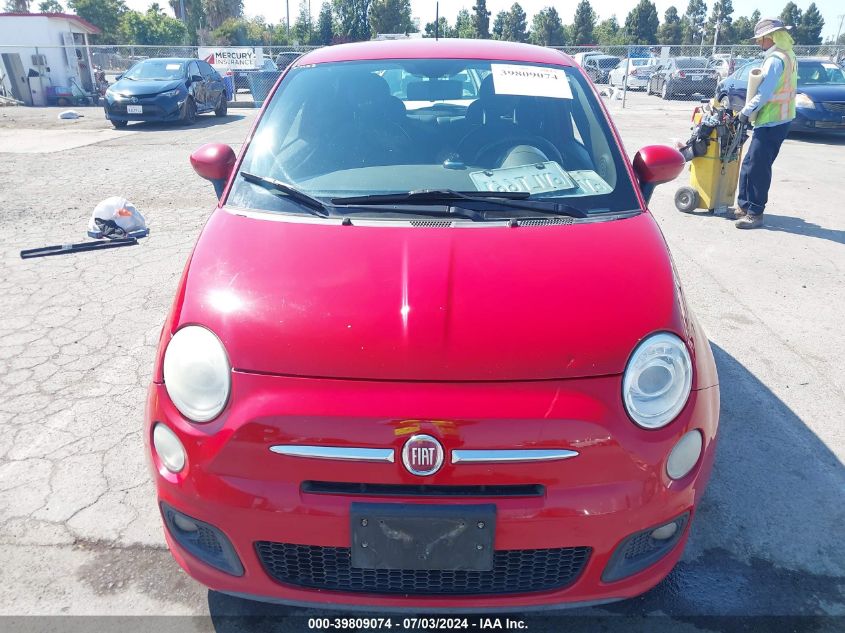 2012 Fiat 500 Sport VIN: 3C3CFFBR1CT182829 Lot: 39809074