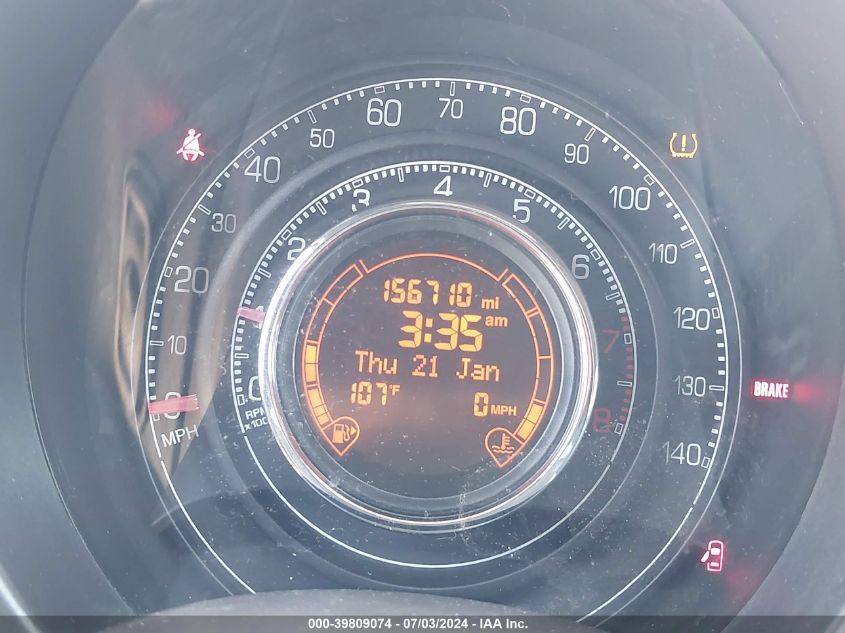 2012 Fiat 500 Sport VIN: 3C3CFFBR1CT182829 Lot: 39809074