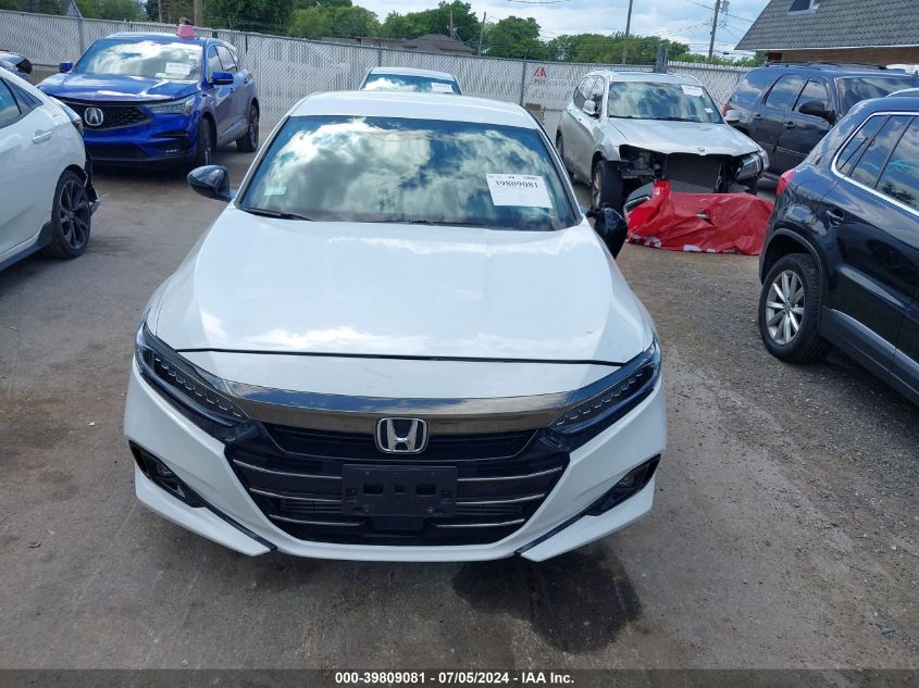 2022 Honda Accord Sport VIN: 1HGCV1F33NA100859 Lot: 39809081