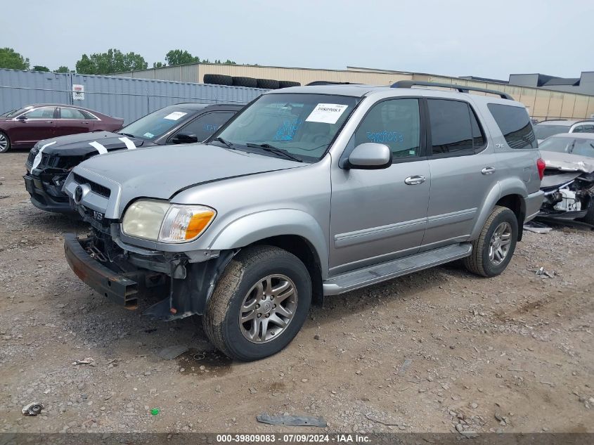 2007 Toyota Sequoia Sr5 V8 VIN: 5TDBT44A37S284449 Lot: 39809083