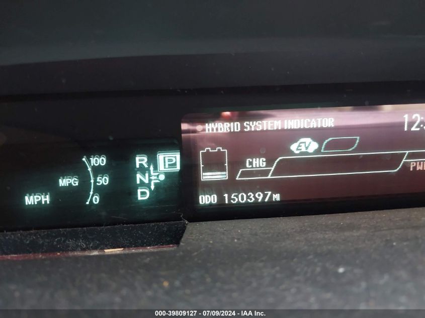 2012 Toyota Prius Two VIN: JTDKN3DU2C1596722 Lot: 39809127