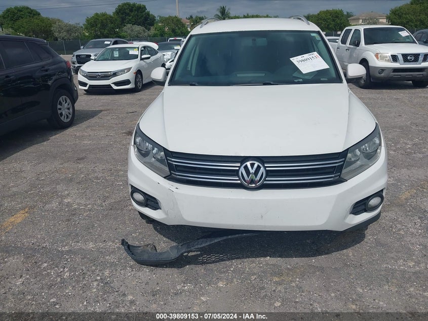 2013 VOLKSWAGEN TIGUAN SE - WVGBV7AX1DW537974