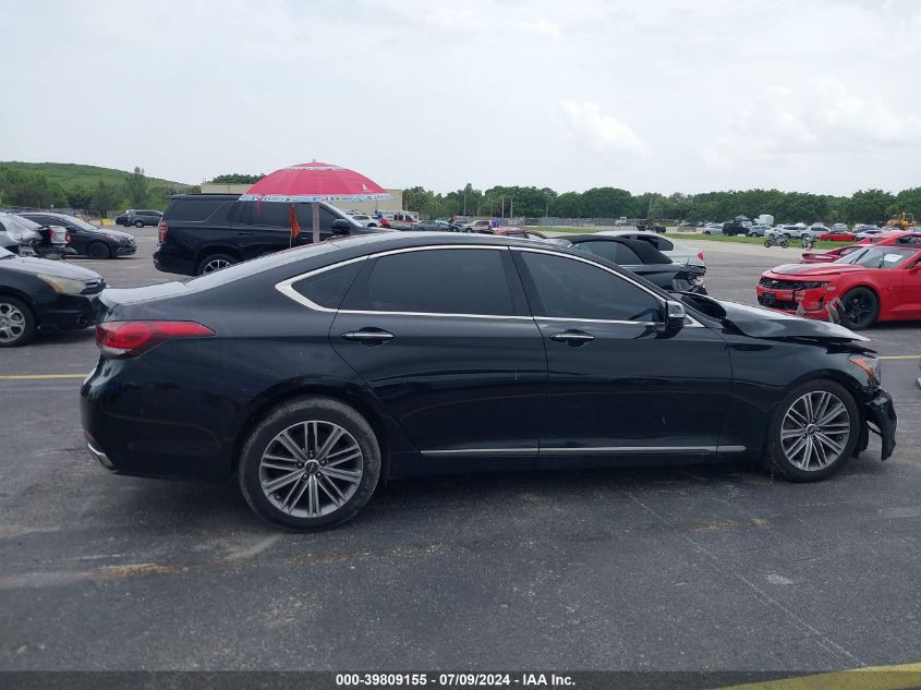 2018 Genesis G80 3.8 VIN: KMHGN4JEXJU216476 Lot: 39809155