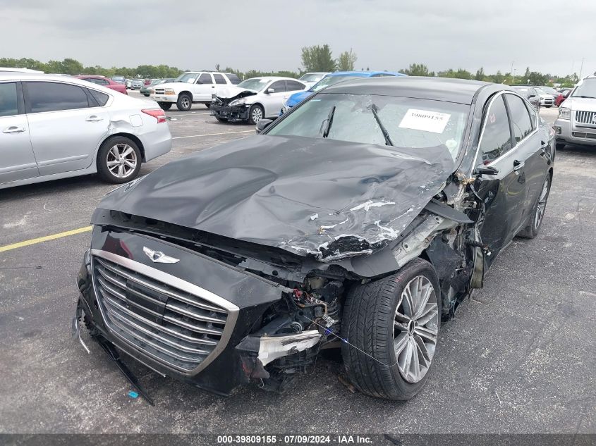 2018 Genesis G80 3.8 VIN: KMHGN4JEXJU216476 Lot: 39809155