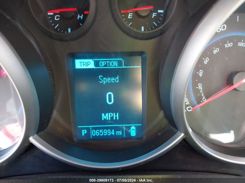 2015 Chevrolet Cruze Lt VIN: 1G1PC5SBZF7133644 Lot: 39809173