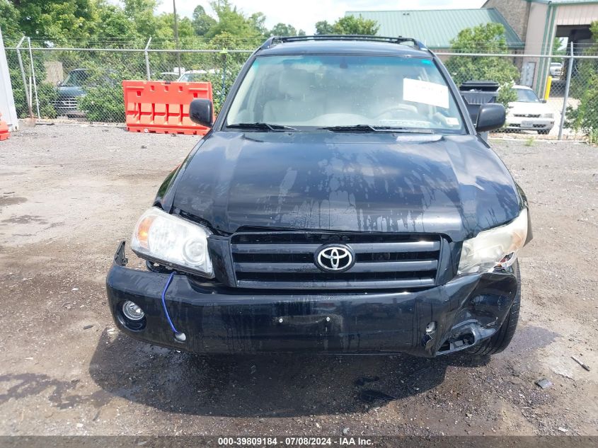 2007 Toyota Highlander Limited V6 VIN: JTEEP21A270188692 Lot: 39809184