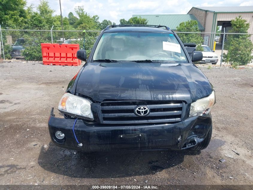 2007 Toyota Highlander Limited V6 VIN: JTEEP21A270188692 Lot: 39809184