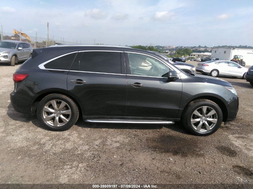 2015 Acura Mdx Advance VIN: 5FRYD4H81FB003930 Lot: 39809197