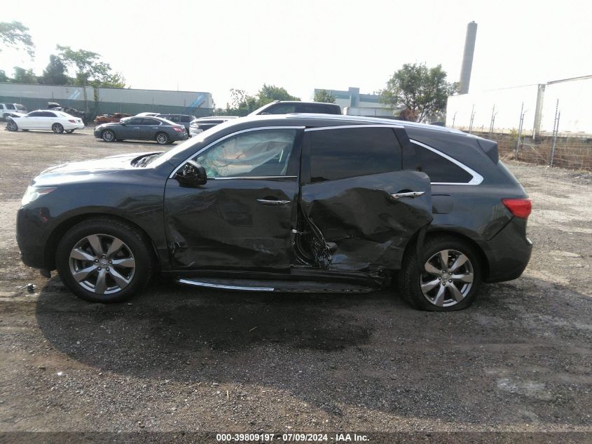 2015 Acura Mdx Advance VIN: 5FRYD4H81FB003930 Lot: 39809197